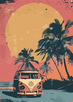 VW Kombi Retro von Lae