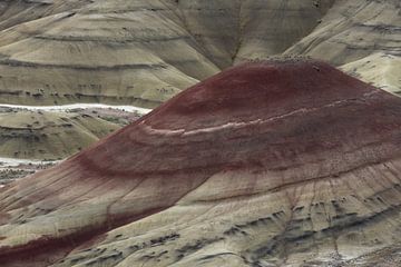 Painted Hills in the John Day Fossil Beds National Monument at Mitchell City, Wheeler County, Northe