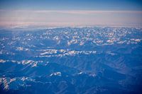 Aerial photography mountains