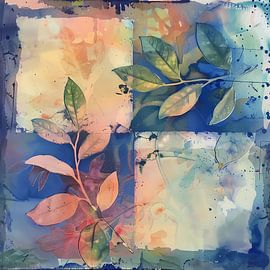 Seasonal leaf background by Ariadna de Raadt-Goldberg