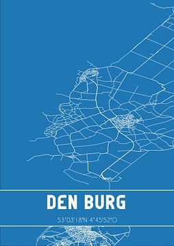 Blueprint | Map | Den Burg (North Holland) by Rezona