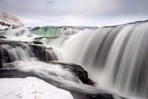 De Reykjafoss waterval in Noord IJsland