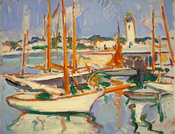 Samuel Peploe~boats at Royan