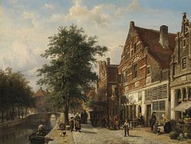 Le Zuiderhavendijk à Enkhuizen, Cornelis Springer