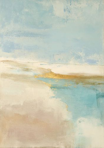 Coastal lights in blue and gold