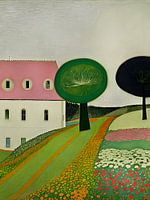 Haus mit dem rosa Dach