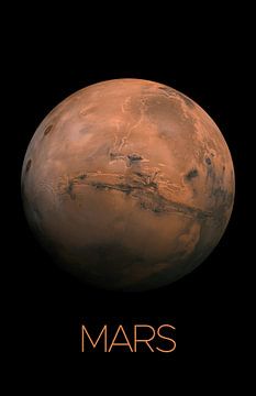 STK205482S-Zonnestelselposter van Mars. van Stocktrek Images