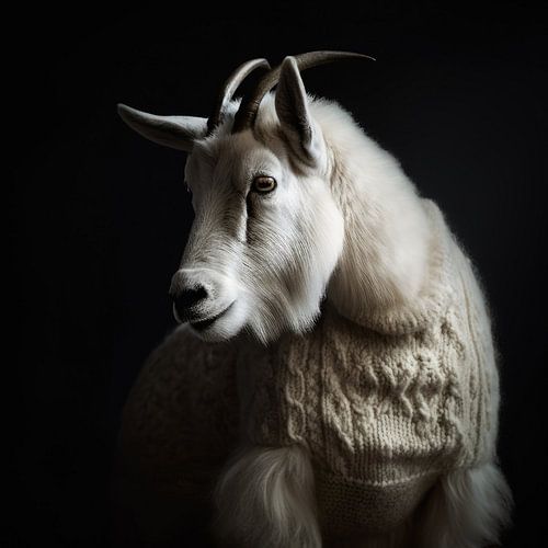 Berggeit in winter trui