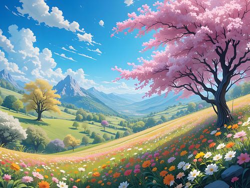 Pink floral splendour
