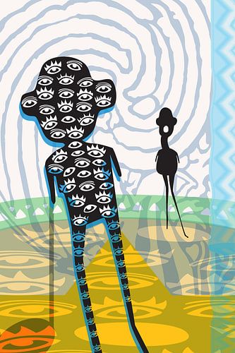 Surrealistische scène