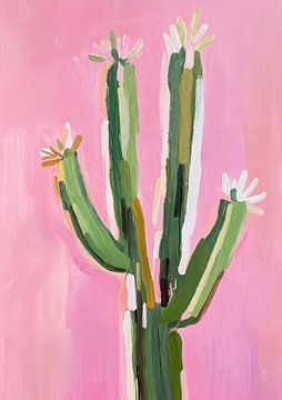 Roze cactus van Niklas Maximilian