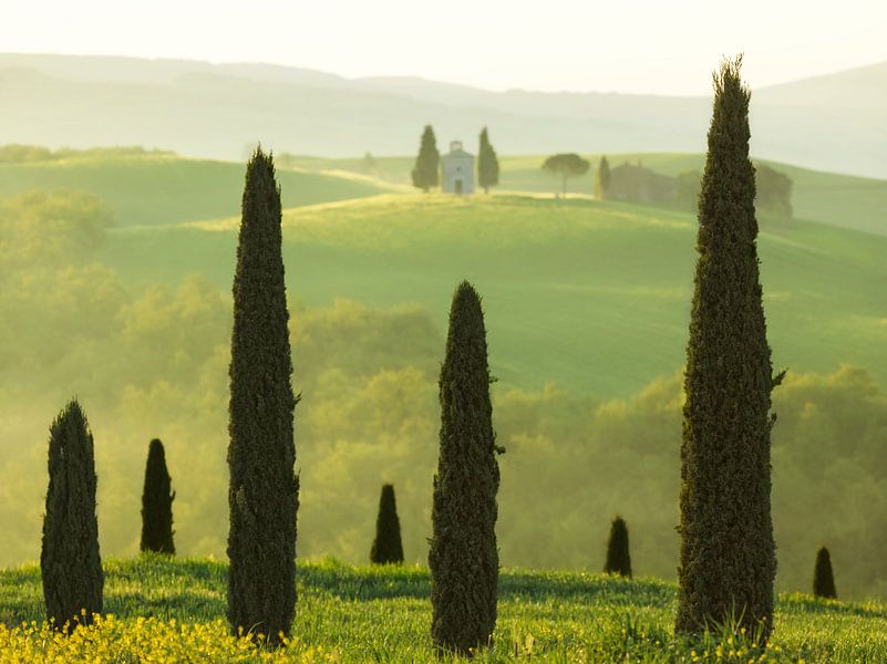 Vitaletta-Kapelle in der Toskana, Italien von Lars van de Goor