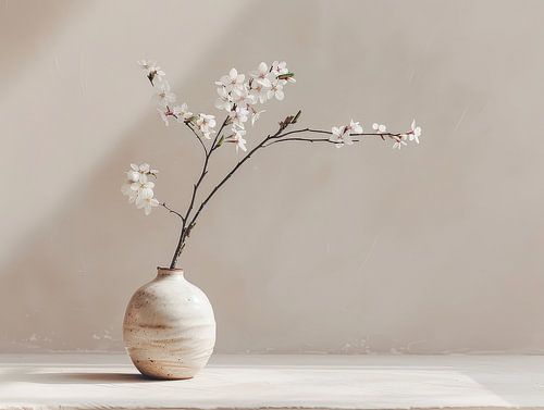 Minimalistische stillevenfotografie Japandi stijl