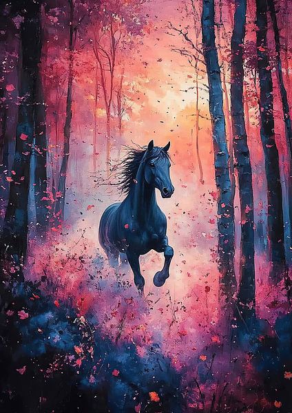Cheval &quot;La liberté sauvage : le rêve galopant&amp;quot ; par Niklas Maximilian