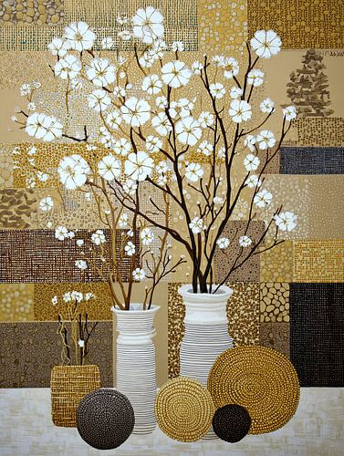 White Flowers | Floral Vibes by Eye catching paintings