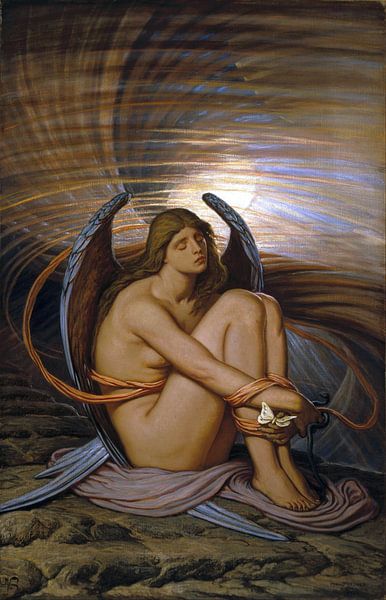 Seele in Knechtschaft, Elihu Vedder, 1892 von Atelier Liesjes