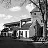 Sheep corner of Harderwijk in black and white by Gerard de Zwaan