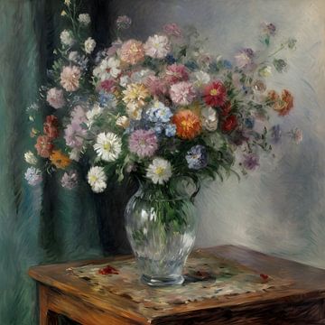 Bloemen in vaas van Artsy