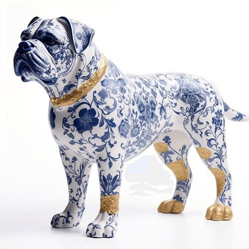 bull mastiff delft blue