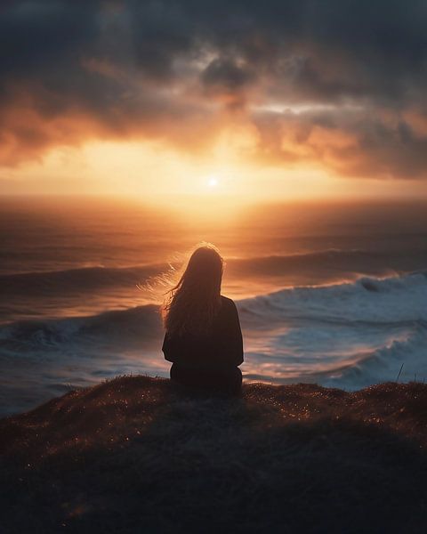 Vue sur l'Atlantique par fernlichtsicht
