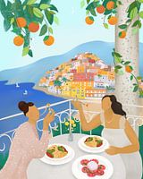Meisjes in Positano