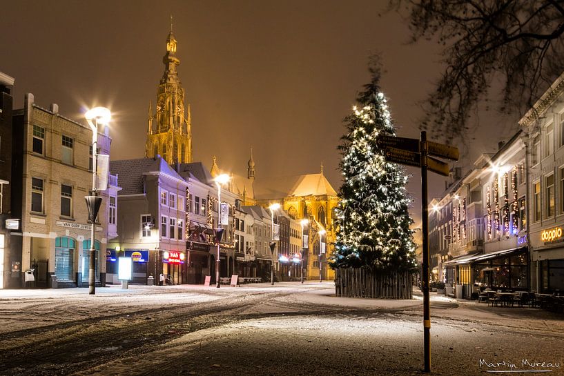 Christmas and snow in Breda by Martijn