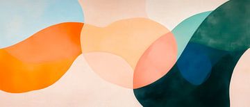 Abstract colour forms - Modern and colourful by Poster Art Shop