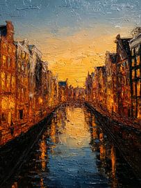 Goldener Korridor Amsterdam von Franka Poulain