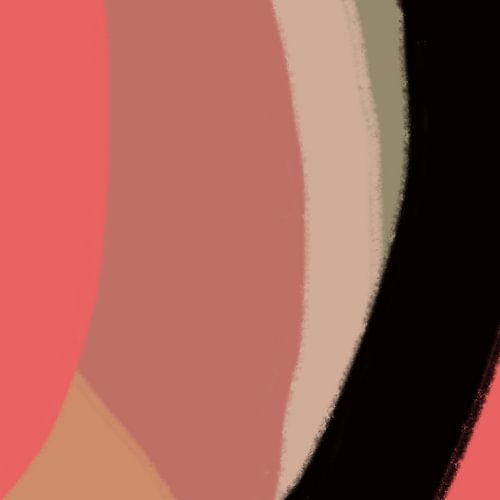 Lignes et formes aux couleurs rétro. Art abstrait moderne