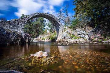 Schotland: Carrbridge - oudste stenen brug van de Highlands
