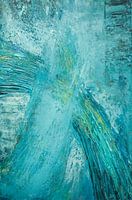 Kruispunt in Blauw Abstract