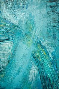 Crossroad in Blue Abstract