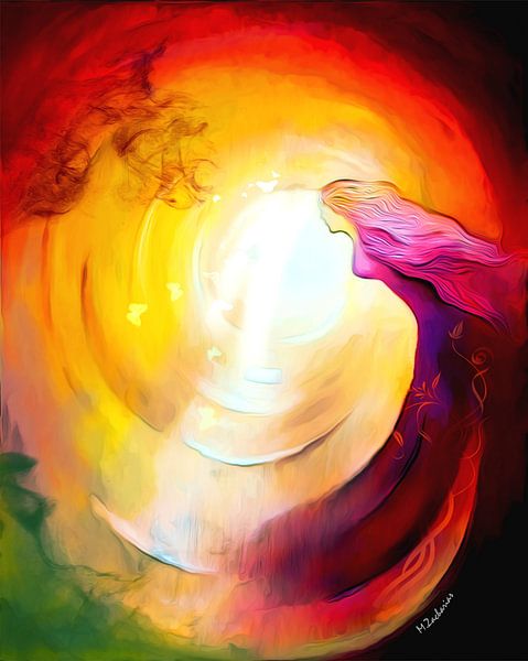 Seele im Lichttunnel von Marita Zacharias