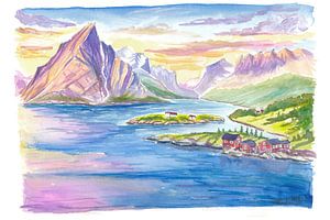 Stille Lofotenlandschaft im sanften Licht des Nordens