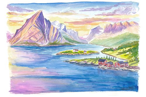 Stille Lofotenlandschaft im sanften Licht des Nordens