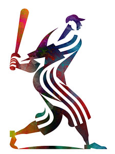 Baseballspieler, weiß #Baseball #Sport