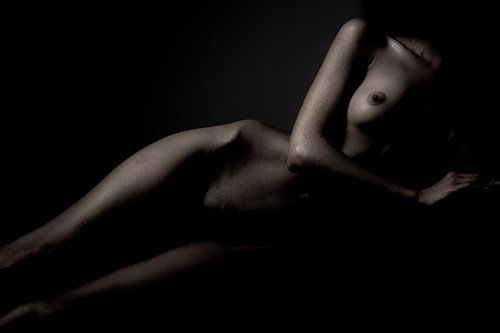 Artistic Nude of a Woman in Color by Art By Dominic