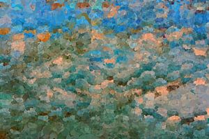 Abstract impressionisme stijl landschap