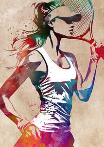 Tennisspieler Sport Kunst #Tennis #Sport