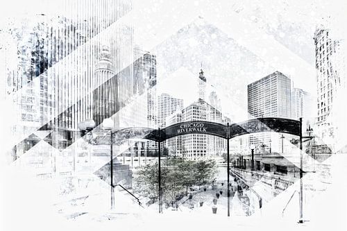 Geometric Art CHICAGO Downtown