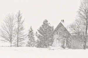 Vielle maison l'hiver von Renald Bourque