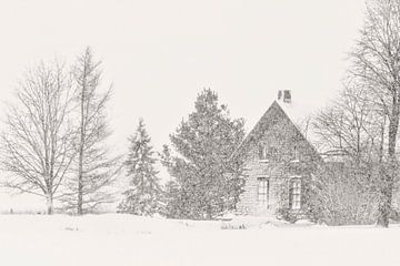 Vielle maison l'hiver von Renald Bourque