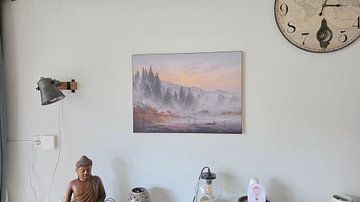 Klantfoto: Caspar David Friedrich - Dagscyclus, De Ochtend