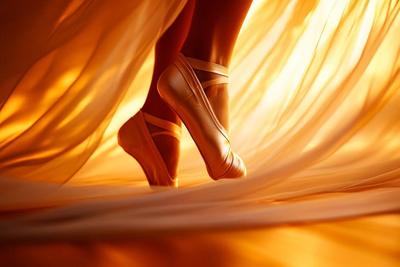 Ballettfüße im sanften Licht von Poster Art Shop