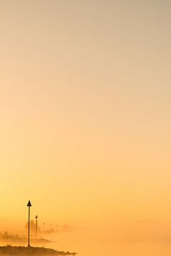 Morgenlicht auf dem Fluss IJssel - 4 von Damien Franscoise