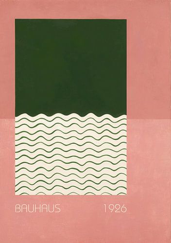Bauhaus Minimalist Wave Design 1926 by Niklas Maximilian