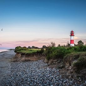 Falshöft lighthouse on the Baltic Sea by Truus Nijland