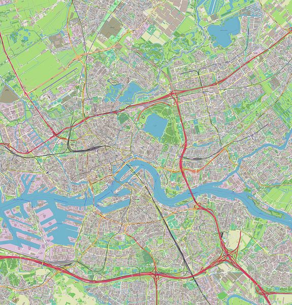 Rotterdam, Map by Atelier Liesjes
