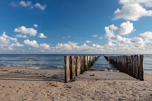 groynes coast zeeland salt country