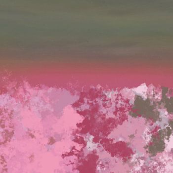 Verträumte Landschaften. Rosa Horizont.